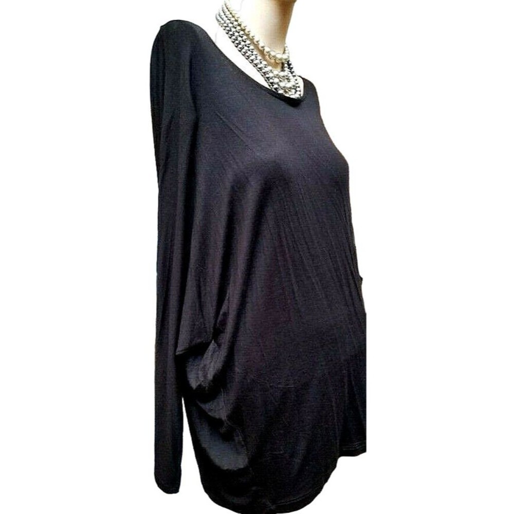Black Oversized Shirt by Zenana Plus Size 2X NWT Boho Chic Lagenlook